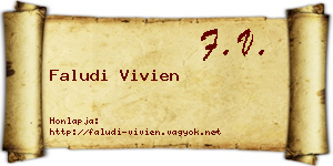 Faludi Vivien névjegykártya